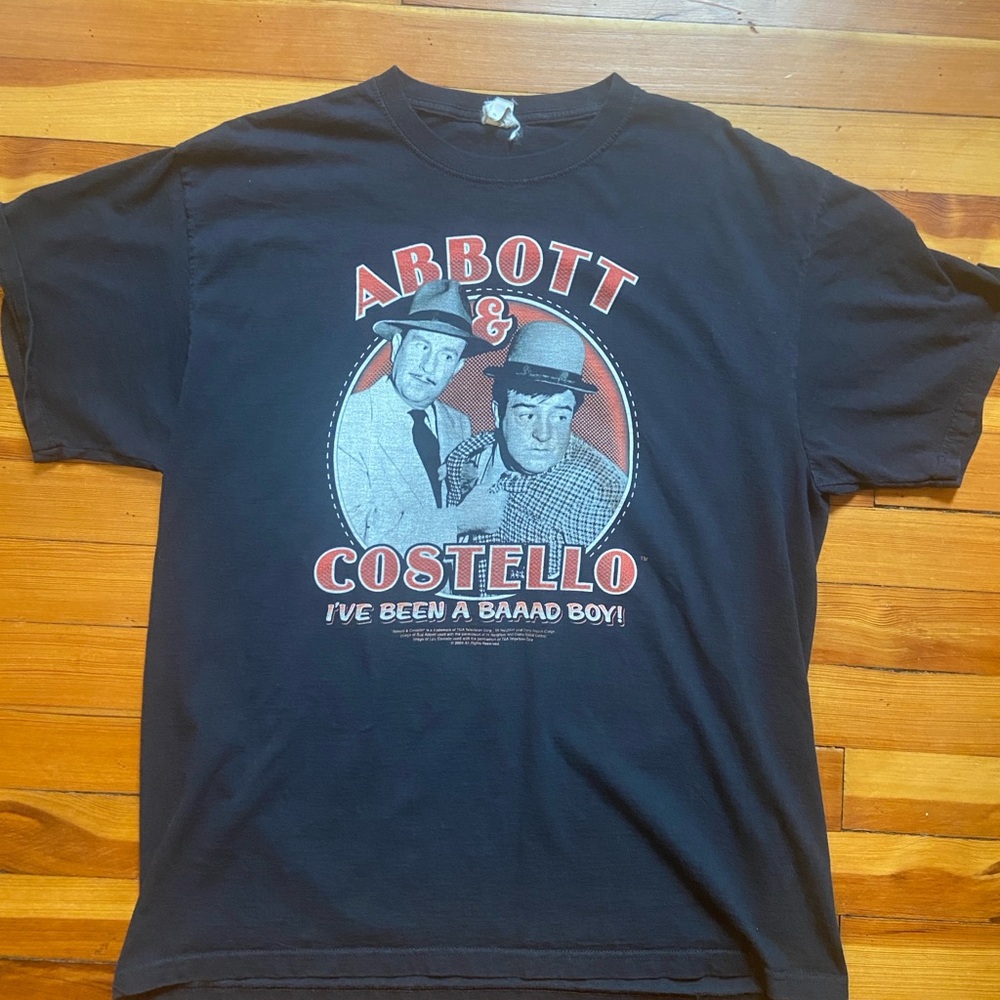 Abbott & Costello Vintage Shirt - size XL 2004
